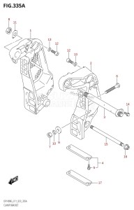 DF140BG From 14004F-340001 (E11 E40)  2023 drawing CLAMP BRACKET (DF115BG,DF115BZG)