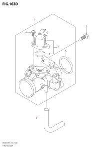 DF15A From 01504F-310001 (P01)  2013 drawing THROTTLE BODY (DF15AR:P01)