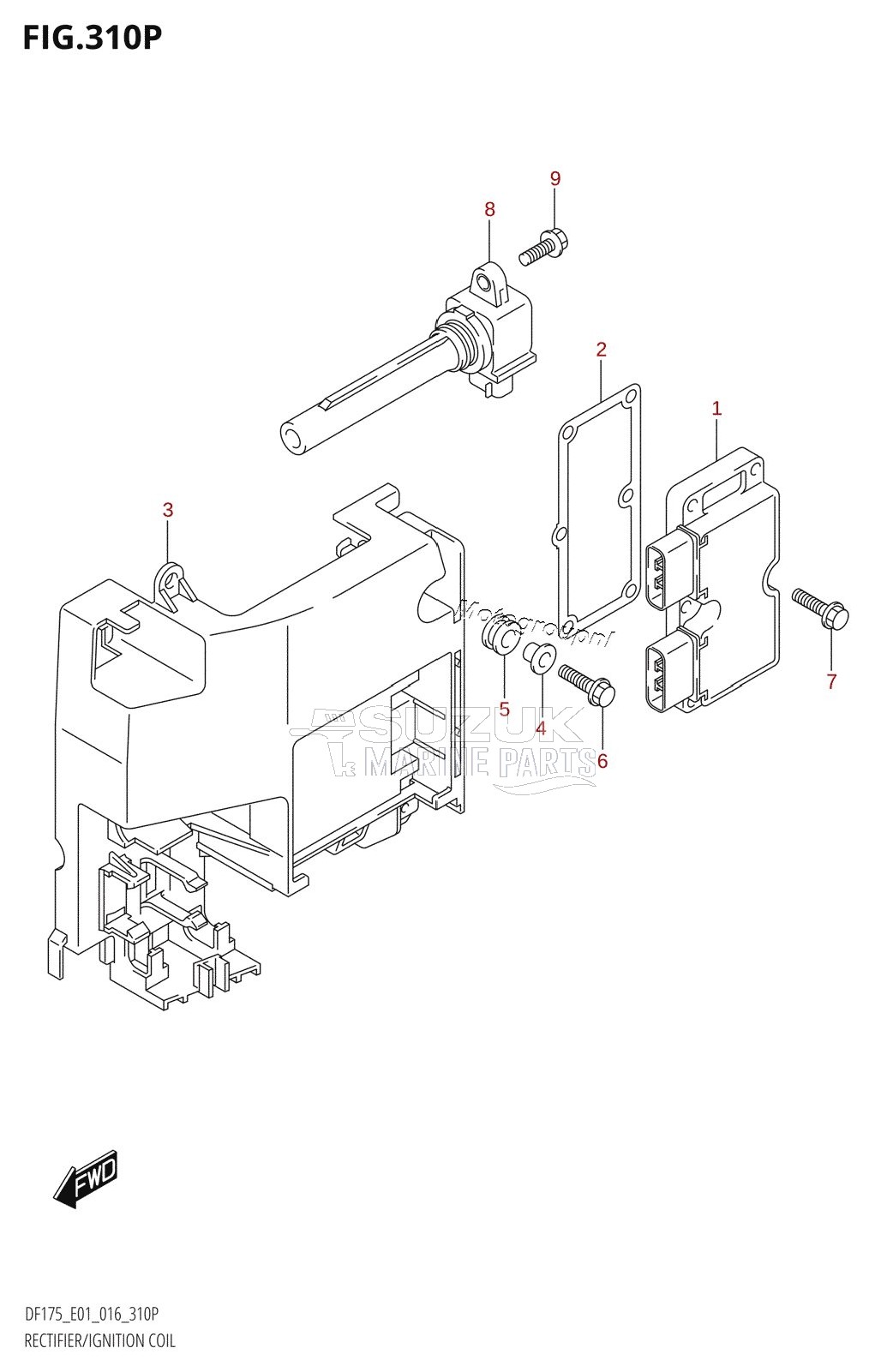 RECTIFIER /​ IGNITION COIL (DF175Z:E40)