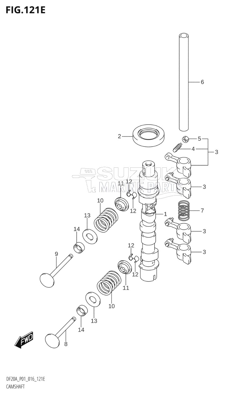 CAMSHAFT (DF15AR:P01)