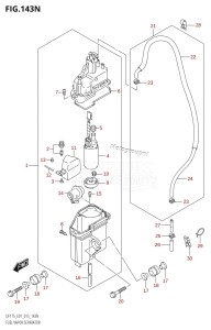 DF150Z From 15002Z-510001 (E01 E40)  2015 drawing FUEL VAPOR SEPARATOR (DF175Z:E01)