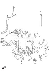 DF 9.9B drawing Harness Remote Control