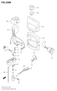 DF225T From 22503F-410001 (E01 E40)  2014 drawing PTT SWITCH /​ ENGINE CONTROL UNIT (DF200T:E40)