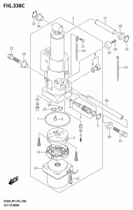 DF9.9B From 00995F-510001 (P01)  2015 drawing TILT CYLINDER (DF20AT:P01)