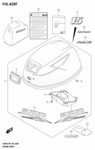 DF9.9B From 00995F-510001 (P01)  2015 drawing ENGINE COVER (DF15ATH:P01)