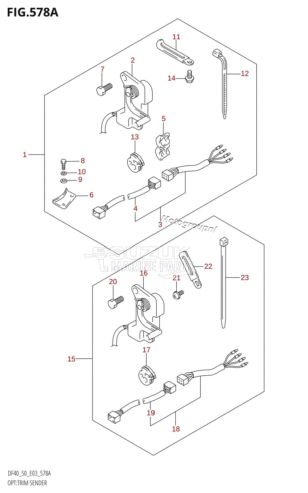 OPT:TRIM SENDER (X,Y,K1)