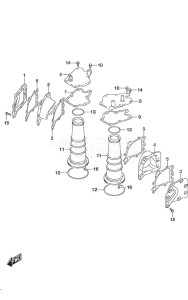 DF 300B drawing Exhaust Cover