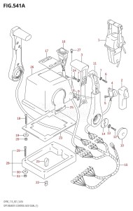 DF115T From 11501F-780001 (E01 E40)  2007 drawing OPT:REMOTE CONTROL ASSY DUAL (1)