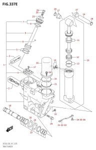 DF250ST From 25004F-710001 (E03)  2017 drawing TRIM CYLINDER (DF250T:E03:(X-TRANSOM,XX-TRANSOM))