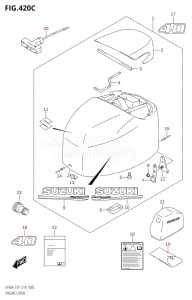 05003F-910001 (2019) 50hp E01-Gen. Export 1 (DF50AT  DF50ATH) DF50A drawing ENGINE COVER (DF40AST:E34)