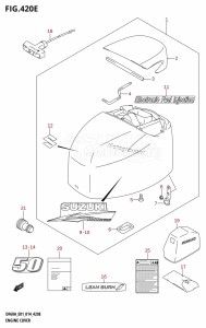 DF50A From 05004F-410001 (E01)  2014 drawing ENGINE COVER (DF50A:E01)