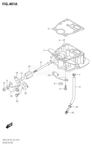 00994F-510001 (2005) 9.9hp P01-Gen. Export 1 (DF9.9A  DF9.9AR) DF9.9A drawing ENGINE HOLDER