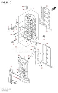 DF80A From 08002F-140001 (E01 E40)  2021 drawing CYLINDER HEAD (DF90AWQH,DF100B)