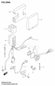 DF60A From 06002F-910001 (E03)  2019 drawing PTT SWITCH /​ ENGINE CONTROL UNIT (DF40A)