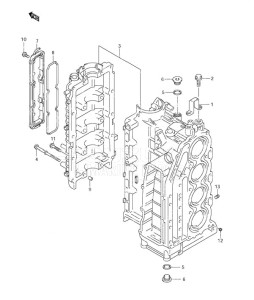 DF 90 drawing Cylinder Block