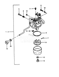 DT16 From 1602-200001 ()  1982 drawing CARBURETOR