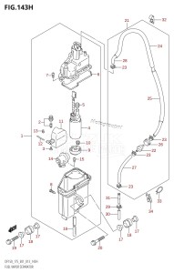 DF150Z From 15002Z-310001 (E01 E40)  2013 drawing FUEL VAPOR SEPARATOR (DF175Z:E40)