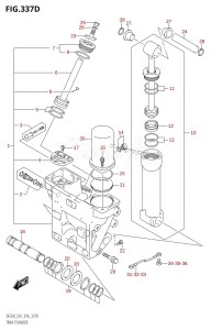 DF225T From 22503F-610001 (E01 E40)  2016 drawing TRIM CYLINDER (DF200Z:E40)