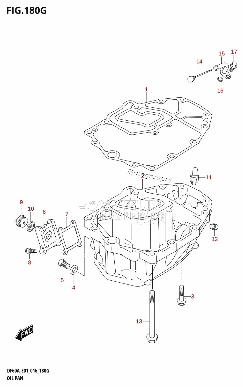 OIL PAN (DF60A:E01)