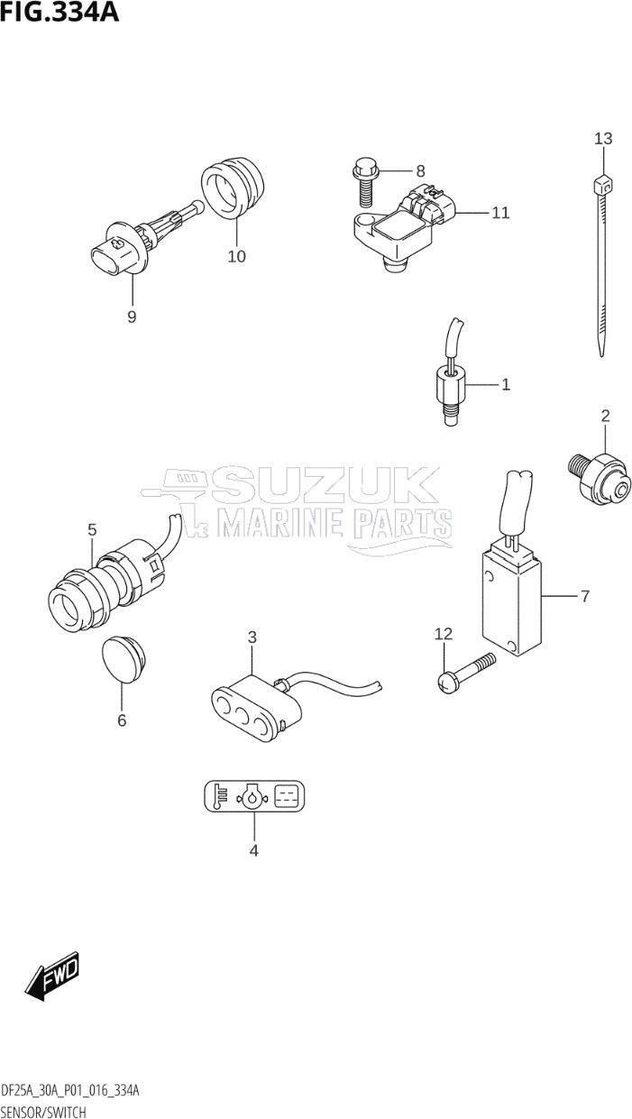 SENSOR / SWITCH (DF25A:P01)