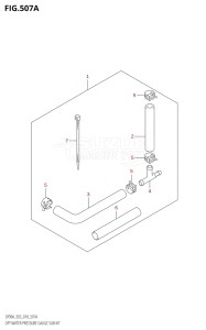 09003F-810001 (2018) 90hp E03-USA (DF90AT  DF90ATH) DF90A drawing OPT:WATER PRESSURE GAUGE SUB KIT