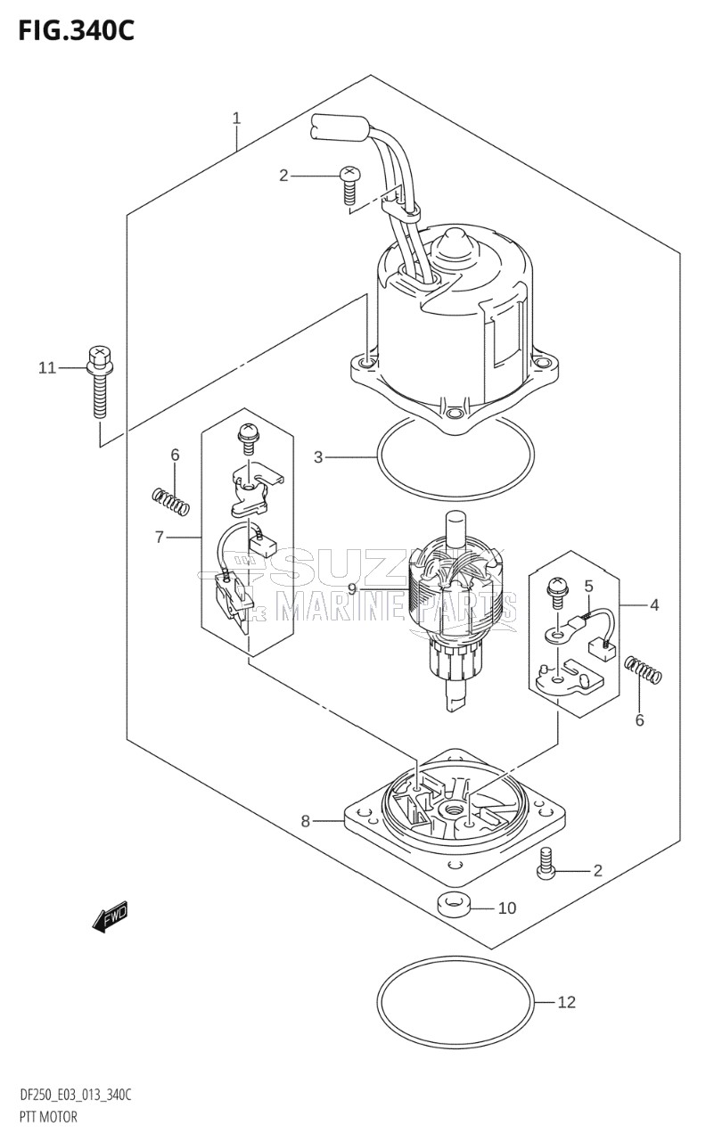 PTT MOTOR (DF225T:E03:(X-TRANSOM,XX-TRANSOM))