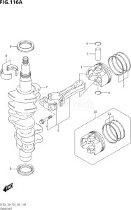 02504F-610001 (2016) 25hp P03-U.S.A (DF25A  DF25AQ  DF25AR  DF25AT  DF25ATH) DF25A drawing CRANKSHAFT