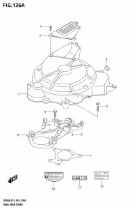 DF60AQH From 06002F-440001 (E11 - E40)  2024 drawing RING GEAR COVER