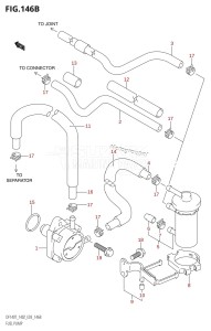 DF140 From 14001F-421001 (E03)  2004 drawing FUEL PUMP (K6,K7,K8,K9,K10,011)