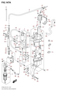 DF300A From 30002P-510001 (E03)  2015 drawing FUEL PUMP /​ FUEL VAPOR SEPARATOR