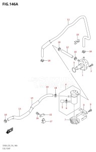 05004F-610001 (2016) 50hp E03-USA (DF50AVT) DF50A drawing FUEL PUMP