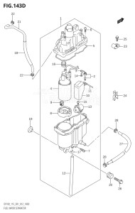 10002F-210001 (2012) 100hp E01 E40-Gen. Export 1 - Costa Rica (DF100T) DF100 drawing FUEL VAPOR SEPARATOR (DF115T:E40)