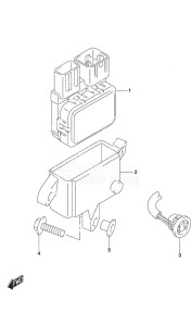 DF 9.9B drawing PTT Switch Remote Control w/Power Tilt