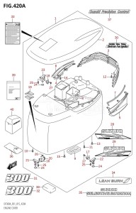 DF300A From 30002P-510001 (E01 E40)  2015 drawing ENGINE COVER (DF300A:E01)