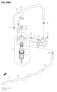 DF100A From 10003F-410001 (E03)  2014 drawing FUEL PUMP