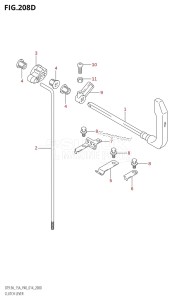 DT9.9A From 00993K-410001 (P36 P40)  2014 drawing CLUTCH LEVER (DT15A:P40)