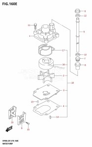 DF90A From 09003F-910001 (E01 E40)  2019 drawing WATER PUMP (DF80A:E40)