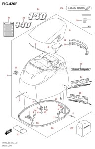 DF140AZ From 14003Z-510001 (E01 E40)  2015 drawing ENGINE COVER (DF140AT:E01)