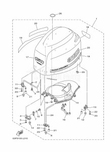 FL150BETX drawing FAIRING-UPPER