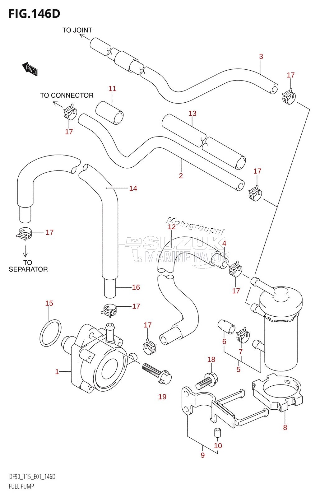 FUEL PUMP (DF115WT:(K6,K7,K8,K9,K10,011),DF115WZ)