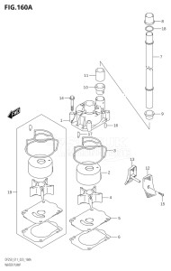 20002Z-040001 (2020) 200hp E01 E40-Gen. Export 1 - Costa Rica (DF200Z  DF200Z) DF200Z drawing WATER PUMP (E01,E11)