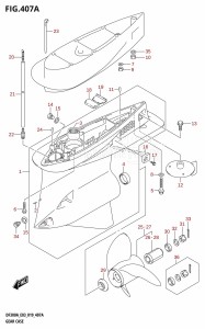 DF300AP From 30002P-910001 (E03)  2019 drawing GEAR CASE (DF300A)