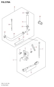 DF115T From 11501F-680001 (E03)  2006 drawing OPT:TRIM SENDER