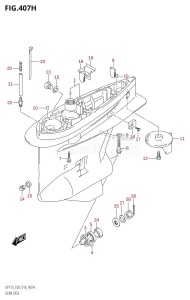 DF175Z From 17502Z-610001 (E03)  2016 drawing GEAR CASE (DF175ZG:E03)