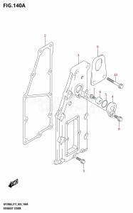 DF175AT From 17503F-440001 (E11 - E40)  2024 drawing EXHAUST COVER