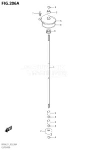 10004F-140001 (2021) 100hp E01 E40-Gen. Export 1 - Costa Rica (DF100BT  DF100BT   DF100BT) DF100B drawing CLUTCH ROD