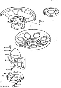 DT50 From 5001-001001 ()  1986 drawing UPPER OIL SEAL HOUSING