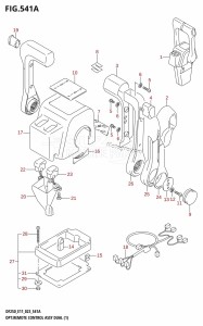 DF250Z From 25003Z-040001 (E01 E11 E40)  2020 drawing OPT:REMOTE CONTROL ASSY DUAL (1)