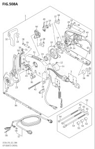 00995F-340001 (2023) 9.9hp E03-USA (DF9.9B  DF9.9BT  DF9.9BTH) DF9.9B drawing OPT:REMOTE CONTROL ((DF9.9B,DF15A,DF20A):(020,021))