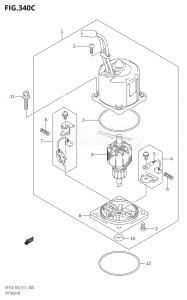 DF225Z From 22503Z-310001 (E03)  2013 drawing PTT MOTOR (DF225T:E03:(X-TRANSOM,XX-TRANSOM))